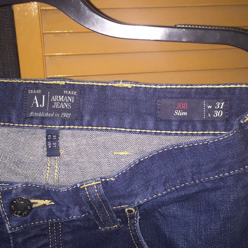 Used Armani jeans J08 Slim 31x30 - Picture 2 of 7